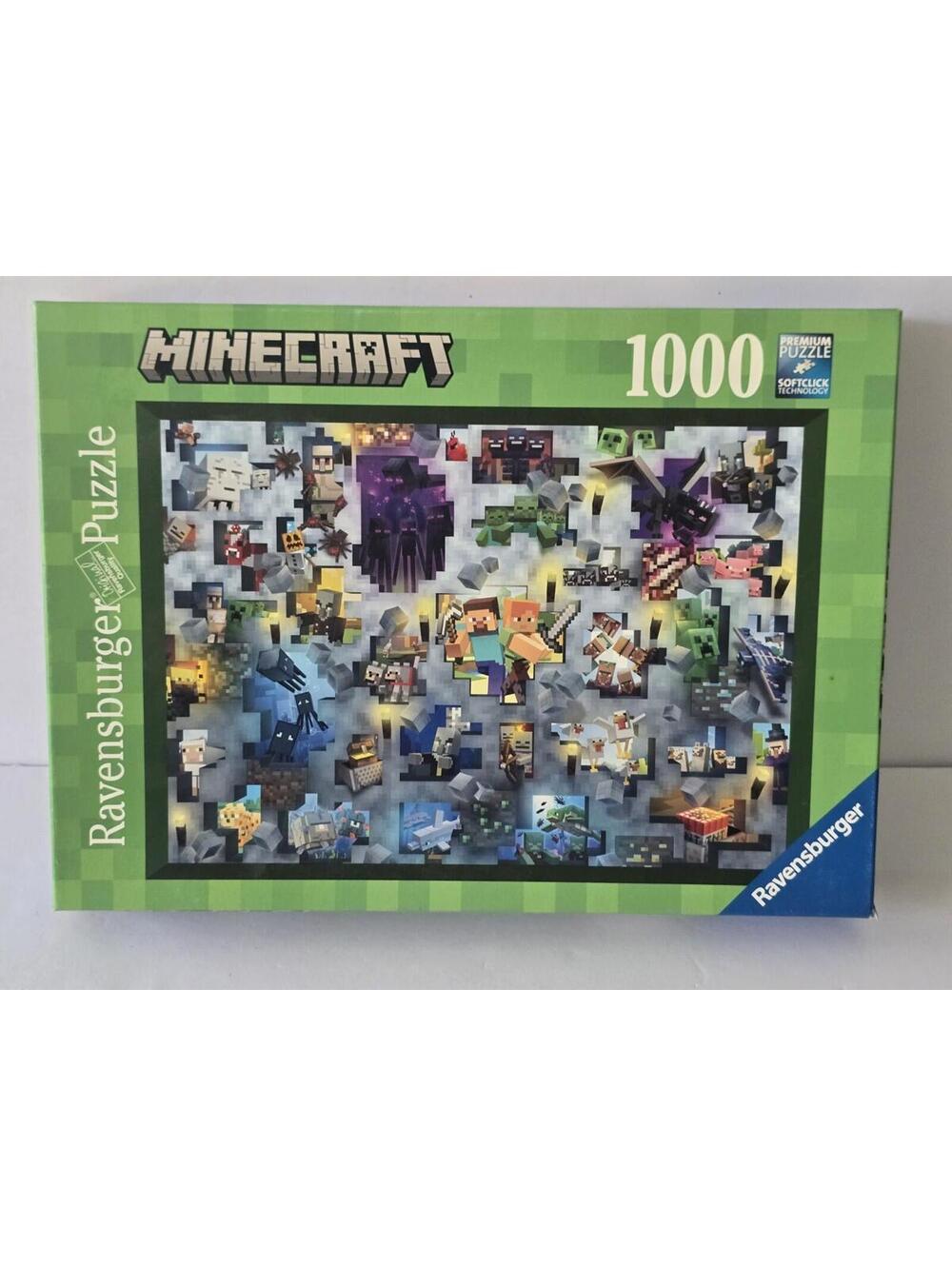 Ravensburger “Minecraft Mobs” 1000 Pc Jigsaw Puzzle | Gaming Art